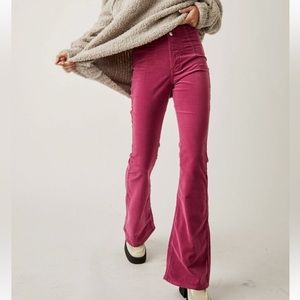 Free People We The Free Jayde High Rise Flare Corduroy Pants NWT